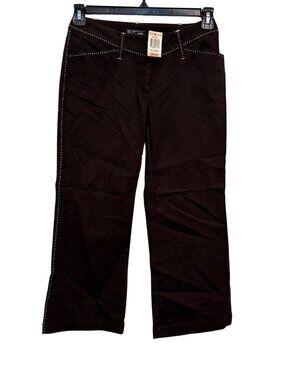INC International Concepts Brown Petite Pants 2P Cotton Blend